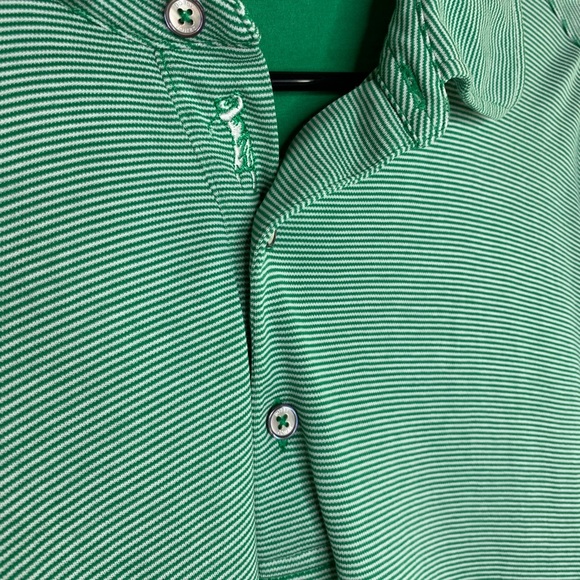 Bobby Jones green striped golf polo - Picture 3 of 5